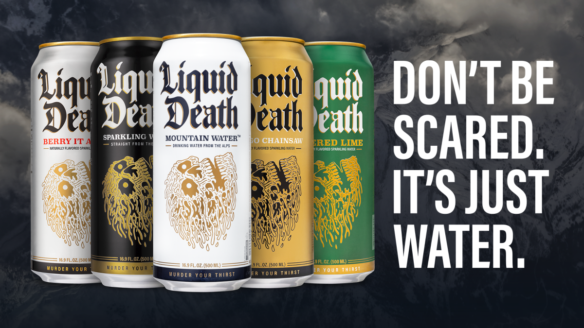 Liquid Death Crushing Conventions and Quenching Thirst with Edgy Innovation