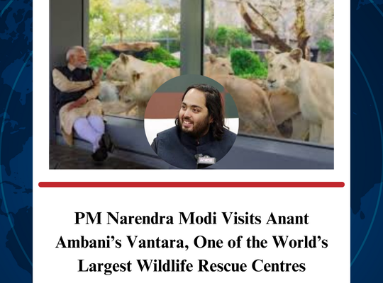 PM Narendra Modi Visits Anant Ambani’s Vantara, One of the World’s Largest Wildlife Rescue Centres